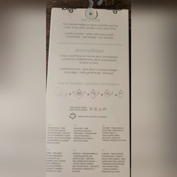 NWT Muslin Elephant Blanket - Picture 2 of 3